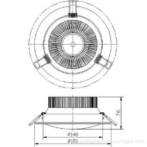 12W LED Downlight